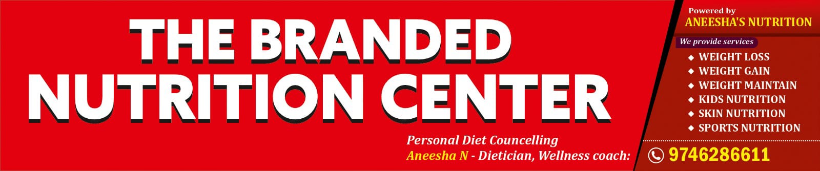 THE BRANDED NUTRITION CENTER - Powered by ANEESHA'S NUTRITION